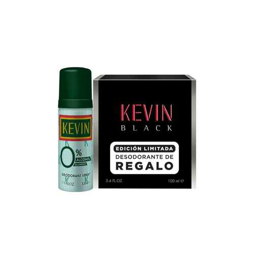 Estuche Kevin Black Edt x 100 ml + MiniDeo 0% x 33 ml
