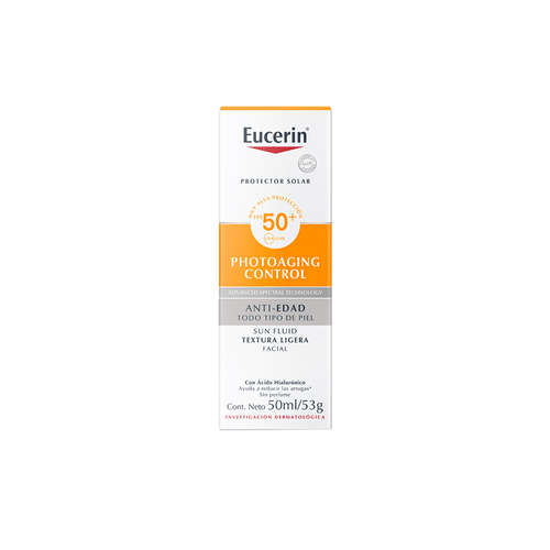 Control Fluido Facial Antiedad Eucerin Sun Photoaging FPS 50 x 50 ml