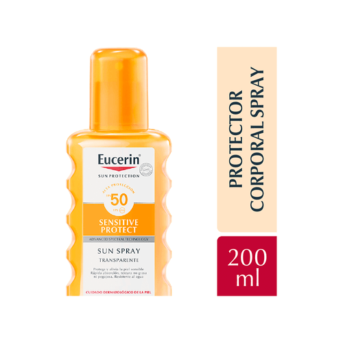 Protector Solar en Spray Transparente Eucerin Sensitive Protect FPS 50 x 200 ml