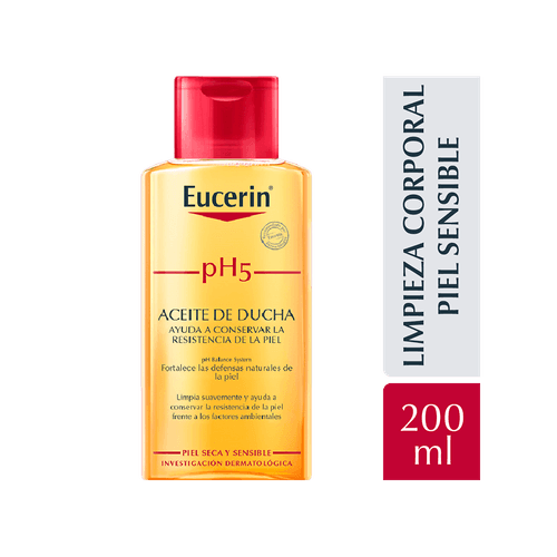 Aceite de ducha corporal Eucerin pH5 Piel sensible x 200 ml