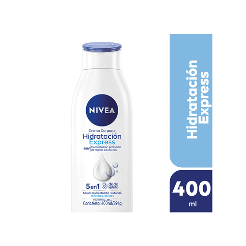 Crema Corporal Nivea Hidratación Express Piel Normal a Seca x 400 ml
