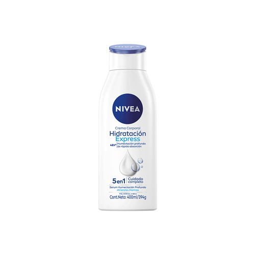 Crema Corporal Nivea Hidratación Express Piel Normal a Seca x 400 ml