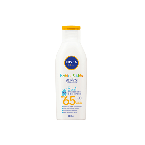 Protector Solar Nivea Babies &amp; Kids Sensitive FPS65 x 200 ml