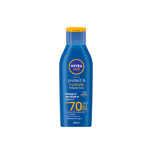 Protector Solar Nivea Sun Protect &amp; Hydrate FPS 70 x 200 ml