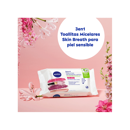 Toallitas Desmaquillantes 3 en 1 Nivea x 25 unid