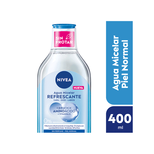Agua Micelar 5 en 1 Nivea Refrescante x 400 ml