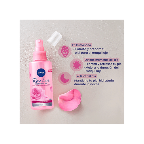 Mist Facial en Spray Nivea Rose Care x 150 ml