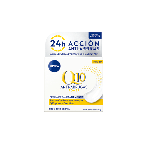 Crema Facial Antiedad de día Nivea Q10 Power FPS 30 x 50 ml