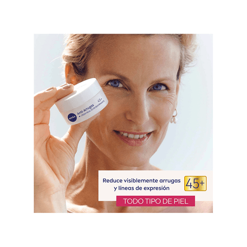 Crema Facial Revitalizante Nivea Antiarrugas 45+ x 50 ml
