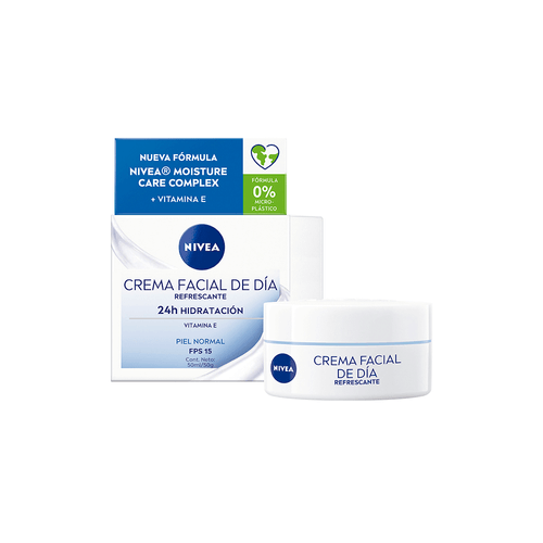 Crema Facial de Día Nivea Essentials Piel Normal FPS 15 x 50 ml