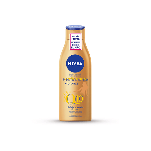 Loción Corporal Autobronceante + Reafirmante Nivea Q10 Reafirmante x 400 ml