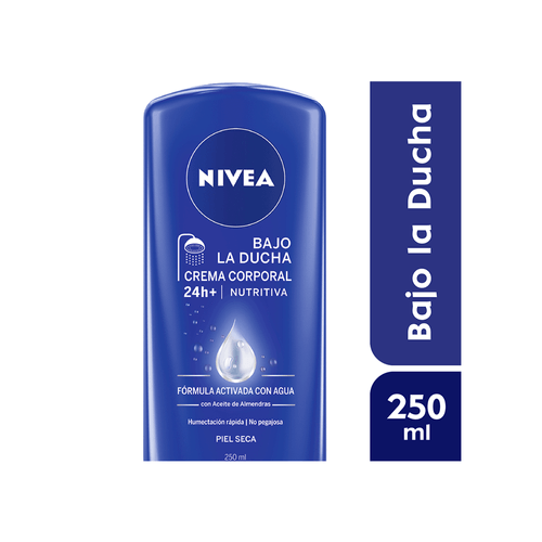 Crema Corporal Bajo la ducha Nivea Milk Nutritiva x 250 ml