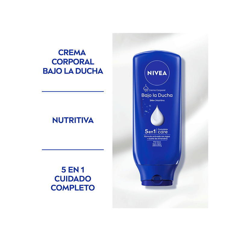 Crema-Corporal-Bajo-la-ducha-Nivea-Milk-Nutritiva-x-250-ml-Nivea