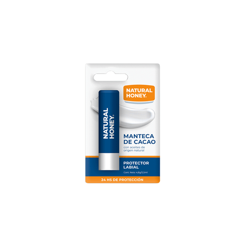 Protector Labial Humectante Natural Honey Manteca De Cacao