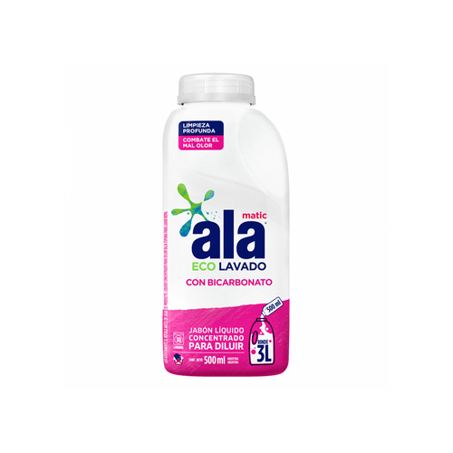 Jabón Liquido Ala Eco Lavado Bicarbonato x 500 ml