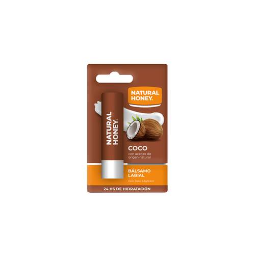 Protector Labial Humectante Natural Honey Coco