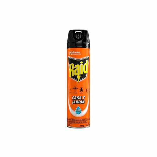 Insecticida Raid Casa y Jardin en Aerosol x 380 CC