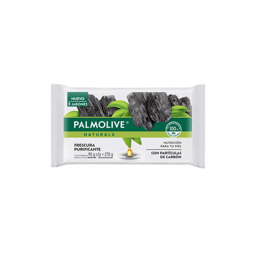 Jabón de Tocador Palmolive Naturals Charcoal 3 x 90 gr