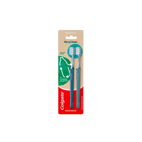 Cepillo De Dientes Colgate Recyclean 100% Reciclado x 2 unid