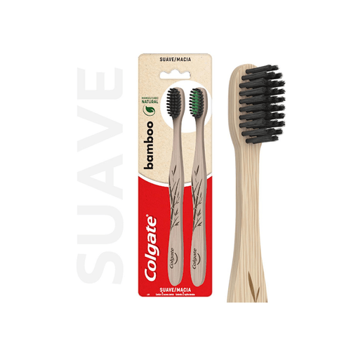 Cepillo De Dientes Colgate Bamboo Carbon x 2 unid