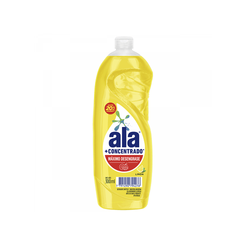 Detergente Líquido Ala Concentrado Limón x 300 ml
