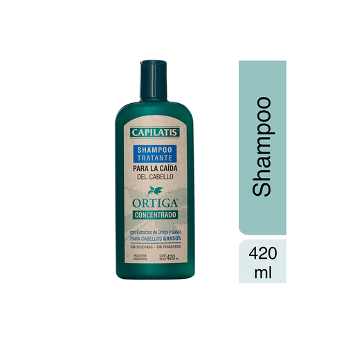 Shampoo Capilatis Tratante Ortiga Concentrado para Cabellos Grasos x 420 ml
