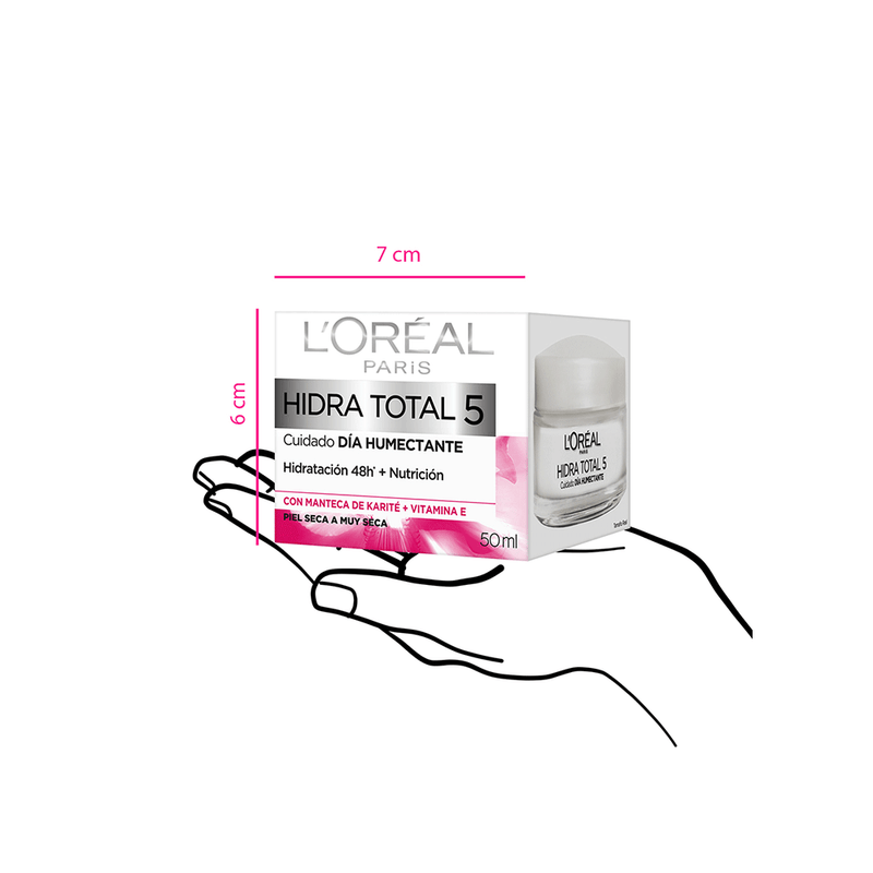 Crema-Humectante-Dia-L-Oreal-Paris-Hidra-Total-5-x-50-ml-Loreal-Paris
