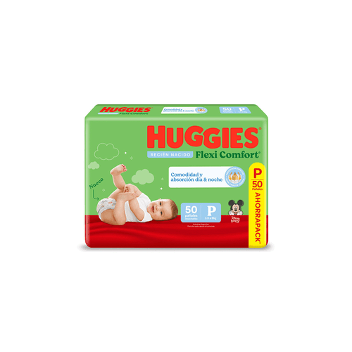Pañales Huggies Flexi Comfort Ahorra Pack Talle P x 50 unid
