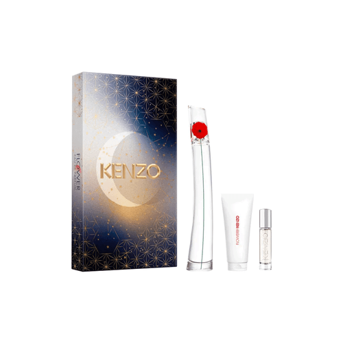 Estuche Flower by Kenzo Edp x 100 ml + Travel Spray 10 ml + Body Lotion 75 ml