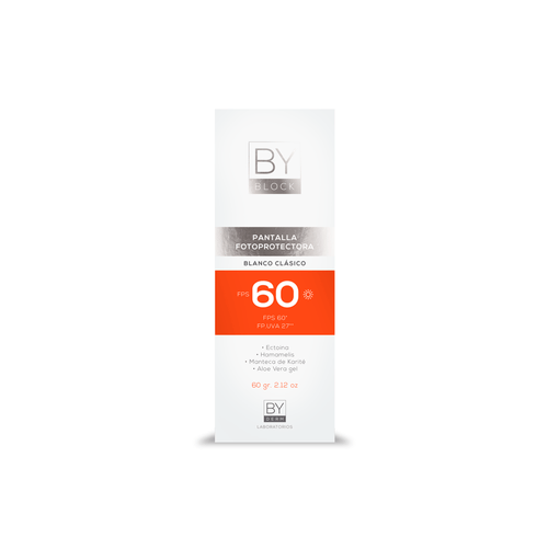 By Block By Derm Blanco Pantalla Fotoprotectora FPS60 Sin Color x 60 gr