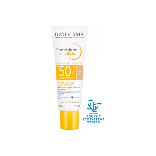 Protector Solar Bioderma Photoderm Aquafluide SPF50+ Tinta Clara x 40 ml