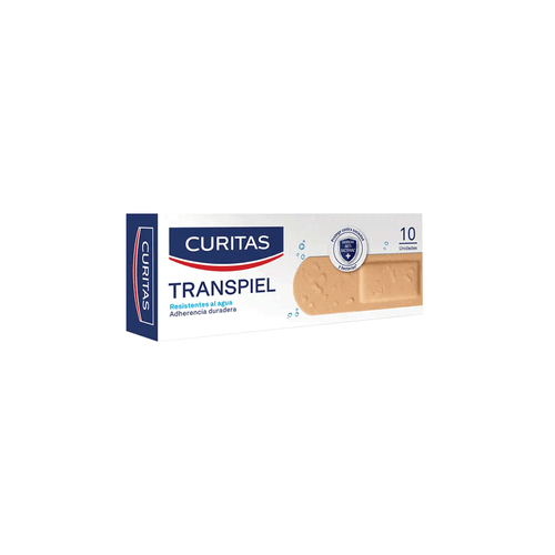 Apósito Adhesivo Curitas Tela Transpiel x 10 unid