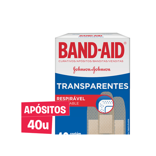 Apósitos Adhesivos Transparentes Band Aid x 40 unid