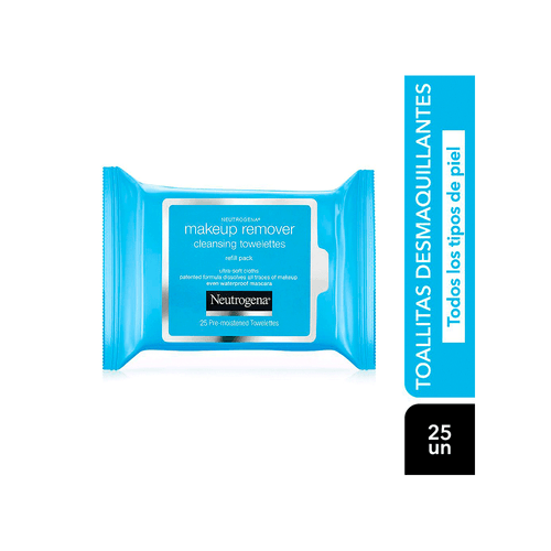 Toallitas Desmaquillantes Neutrogena Piel Sensible x 25 Unid