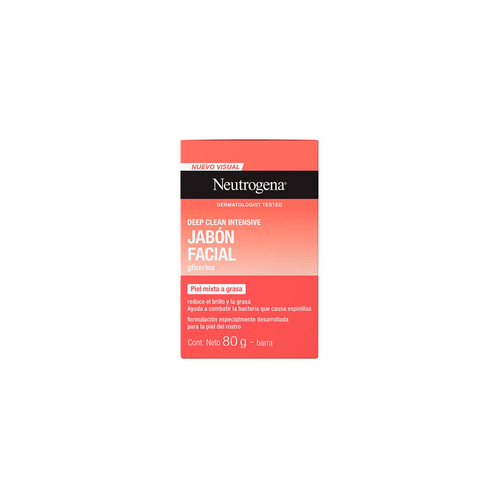 Jabón Barra De Limpieza Facial Neutrogena Deep Clean x 80 gr