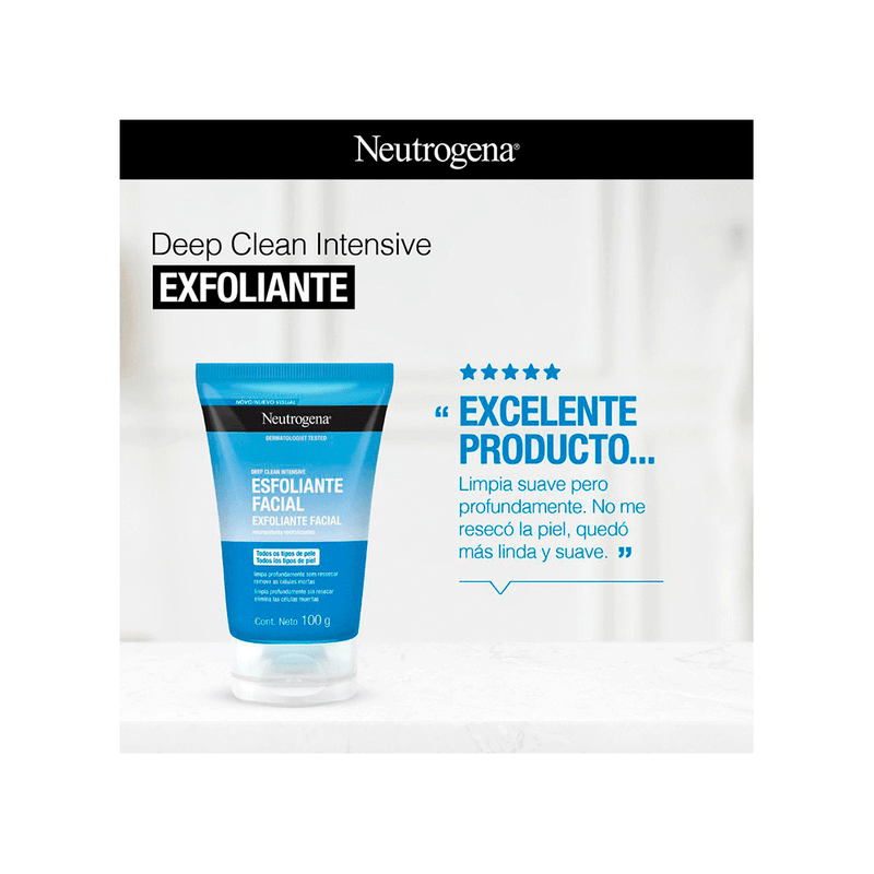 Neutrogena-Gel Exfoliante Neutrogena Deep Clean Energizing X 100 Gr.-7891010704490