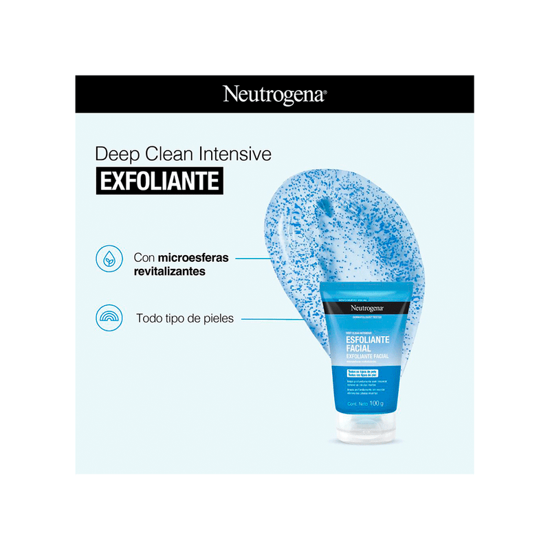 Neutrogena-Gel Exfoliante Neutrogena Deep Clean Energizing X 100 Gr.-7891010704490