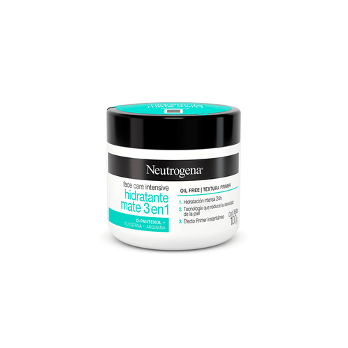 Hidratante Facial Neutrogena Face Care Intensive Hidratante Mate 3 En 1 x 100 gr