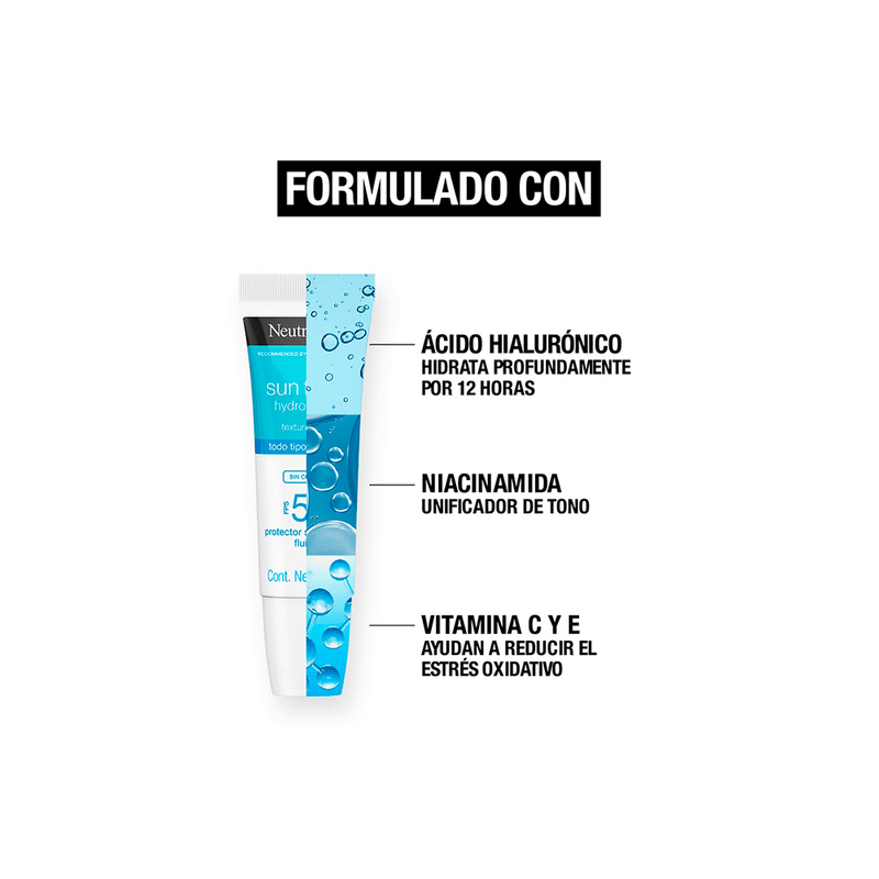 Protector-Solar-Facial-Neutrogena-Hydro-Boost-Sin-Color-FPS50-x-40-ml