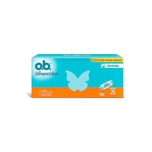 Tampones Ob Siempre Libre Super x 16 unid