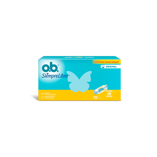Tampones Ob Siempre Libre Medio x 16 unid
