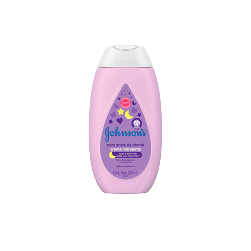 Crema Hidratante Para Bebé Johnson's Para Antes De Dormir x 200 ml