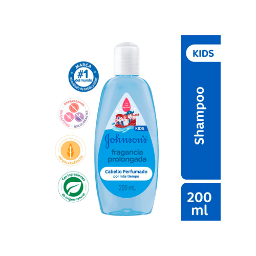 Shampoo Para Niños Johnson's Fragancia Prolongada x 200 ml