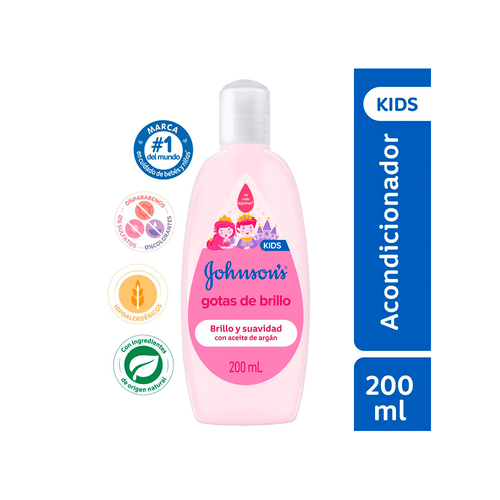 Acondicionador Para Niños Johnson's Gotas De Brillo x 200 ml