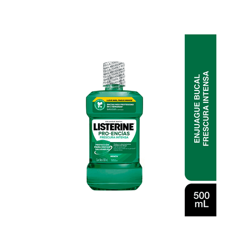 Enjuague Bucal Listerine Pro-Encías Frescura Intensa x 500 ml