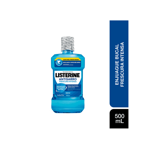 Enjuague Bucal Listerine Antisarro Frescura Intensa x 500 ml