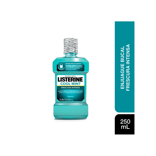 Enjuague Bucal Listerine Cool Mint Frescura Intensa x 250 ml