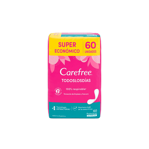 Protectores Diarios Carefree Todos Los Días x 60 unid