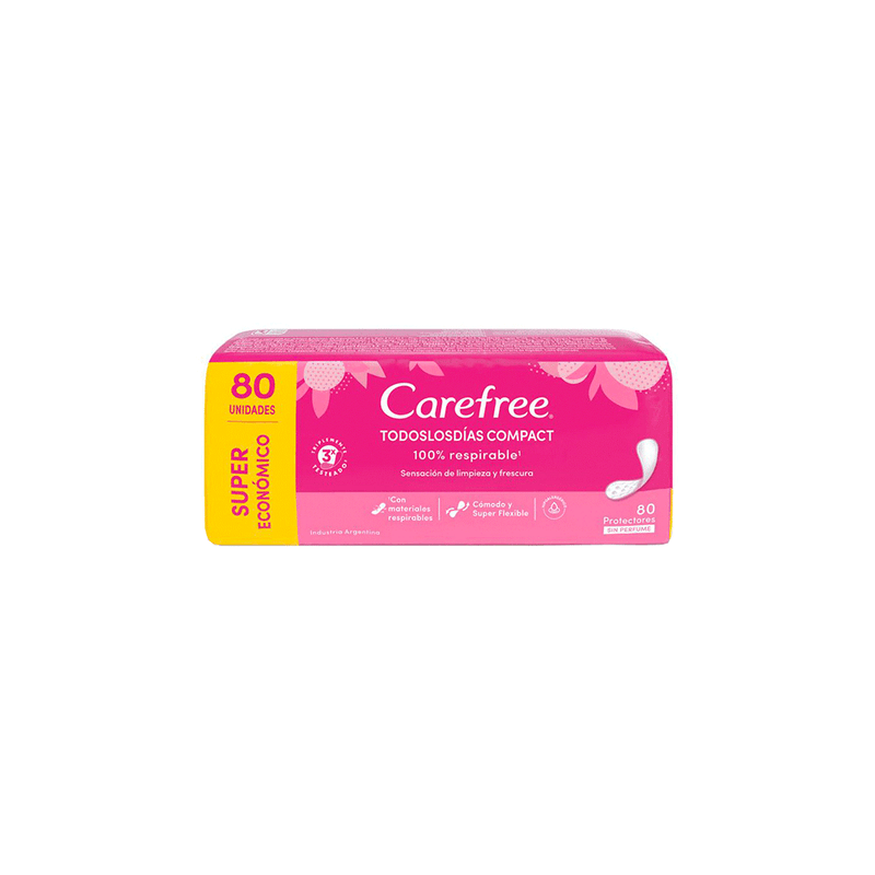 Protectores-diarios-CAREFREE-Todos-Los-Dias-Compact-x80-un