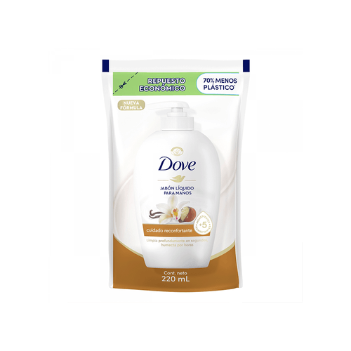 Jabón Liquido Dove Repuesto Cuidado Reconfortante x 220ml